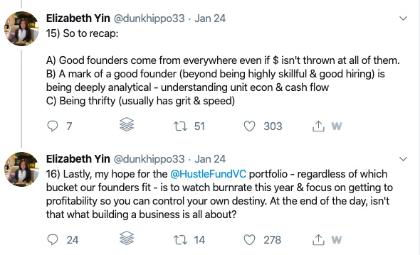 Elizabeth Yin VC Tweet 5