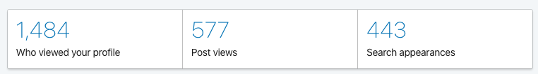 Linkedin Personal Stats
